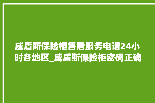 威盾斯保险柜售后服务电话24小时各地区_威盾斯保险柜密码正确但打不开 。保险柜