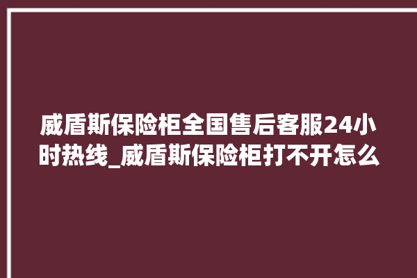 威盾斯保险柜全国售后客服24小时热线_威盾斯保险柜打不开怎么办 。保险柜