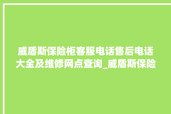 威盾斯保险柜客服电话售后电话大全及维修网点查询_威盾斯保险柜重置密码教程 。保险柜