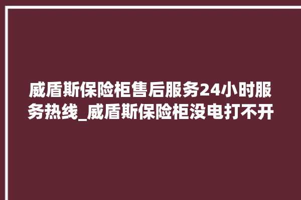 威盾斯保险柜售后服务24小时服务热线_威盾斯保险柜没电打不开了怎么办 。保险柜