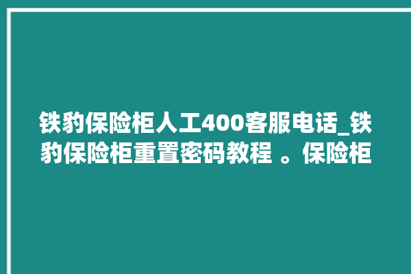 铁豹保险柜人工400客服电话_铁豹保险柜重置密码教程 。保险柜