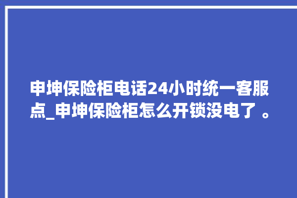 申坤保险柜电话24小时统一客服点_申坤保险柜怎么开锁没电了 。保险柜