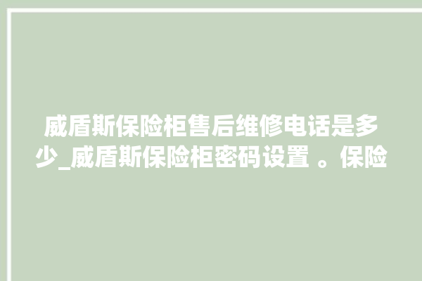 威盾斯保险柜售后维修电话是多少_威盾斯保险柜密码设置 。保险柜