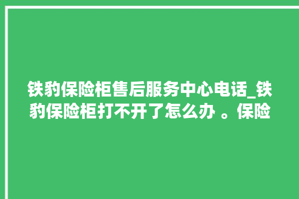 铁豹保险柜售后服务中心电话_铁豹保险柜打不开了怎么办 。保险柜