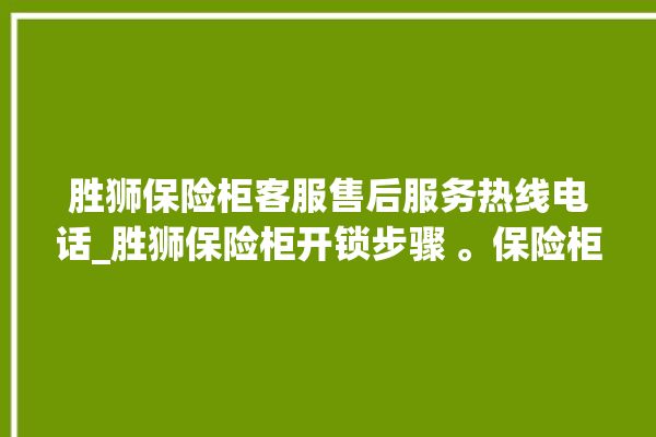 胜狮保险柜客服售后服务热线电话_胜狮保险柜开锁步骤 。保险柜