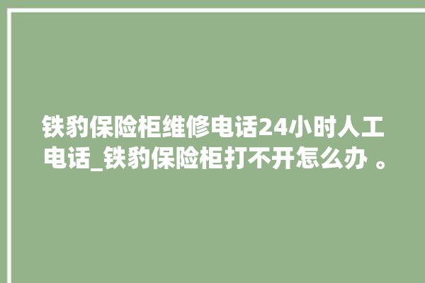 铁豹保险柜维修电话24小时人工电话_铁豹保险柜打不开怎么办 。保险柜