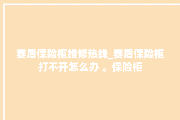 赛盾保险柜维修热线_赛盾保险柜打不开怎么办 。保险柜