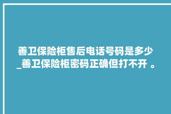 善卫保险柜售后电话号码是多少_善卫保险柜密码正确但打不开 。保险柜