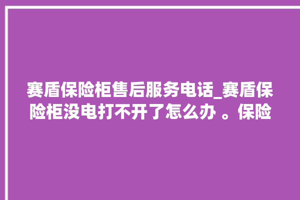 赛盾保险柜售后服务电话_赛盾保险柜没电打不开了怎么办 。保险柜