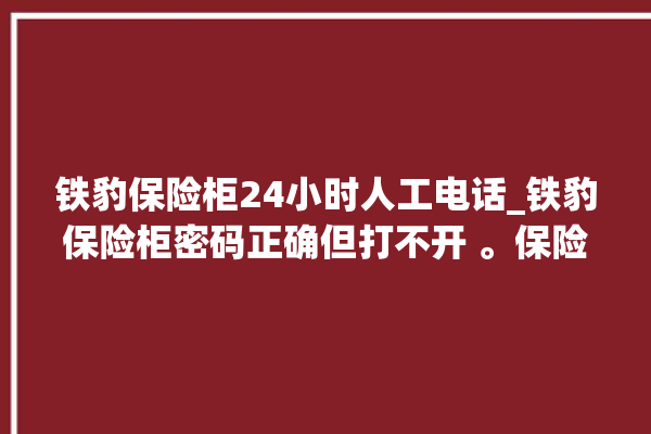 铁豹保险柜24小时人工电话_铁豹保险柜密码正确但打不开 。保险柜