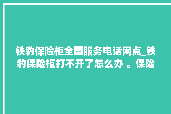 铁豹保险柜全国服务电话网点_铁豹保险柜打不开了怎么办 。保险柜