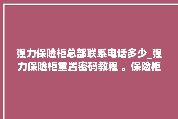 强力保险柜总部联系电话多少_强力保险柜重置密码教程 。保险柜