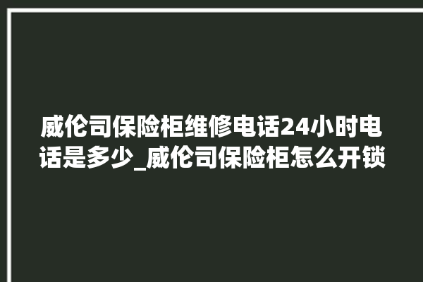 威伦司保险柜维修电话24小时电话是多少_威伦司保险柜怎么开锁没电了 。保险柜