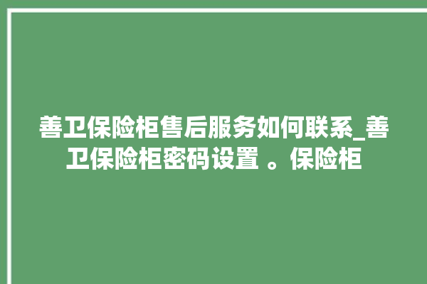 善卫保险柜售后服务如何联系_善卫保险柜密码设置 。保险柜