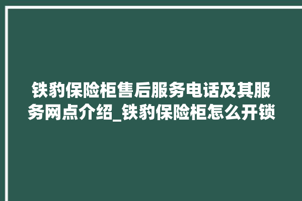 铁豹保险柜售后服务电话及其服务网点介绍_铁豹保险柜怎么开锁没电了 。保险柜