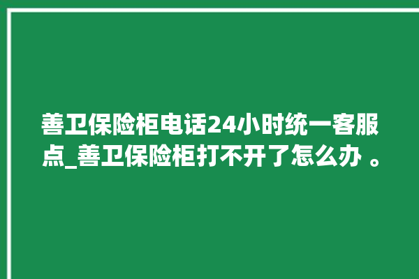 善卫保险柜电话24小时统一客服点_善卫保险柜打不开了怎么办 。保险柜