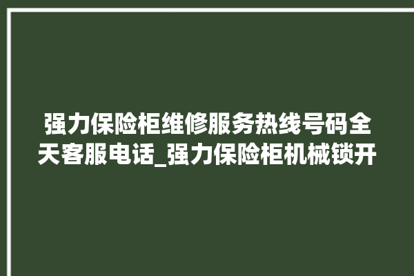 强力保险柜维修服务热线号码全天客服电话_强力保险柜机械锁开锁程序 。保险柜