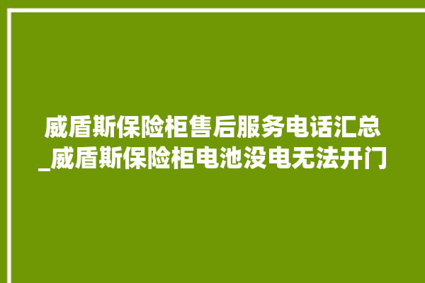 威盾斯保险柜售后服务电话汇总_威盾斯保险柜电池没电无法开门怎么办 。保险柜