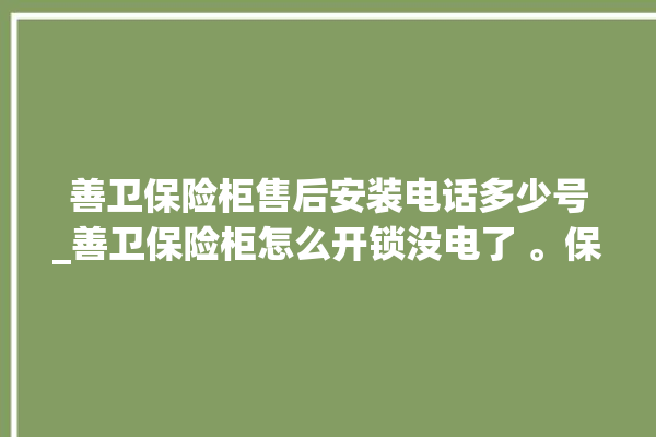 善卫保险柜售后安装电话多少号_善卫保险柜怎么开锁没电了 。保险柜