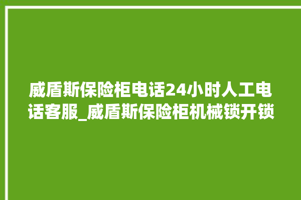 威盾斯保险柜电话24小时人工电话客服_威盾斯保险柜机械锁开锁程序 。保险柜