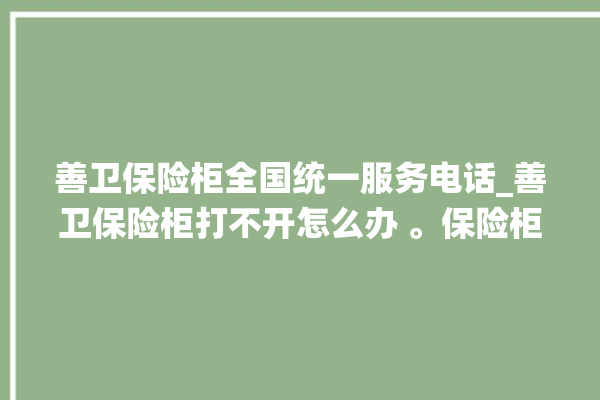 善卫保险柜全国统一服务电话_善卫保险柜打不开怎么办 。保险柜