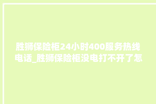 胜狮保险柜24小时400服务热线电话_胜狮保险柜没电打不开了怎么办 。保险柜