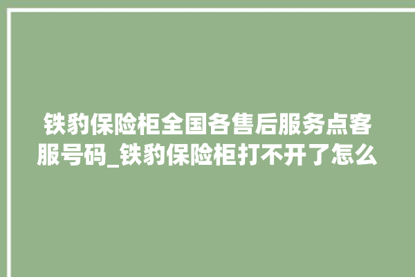 铁豹保险柜全国各售后服务点客服号码_铁豹保险柜打不开了怎么办 。保险柜