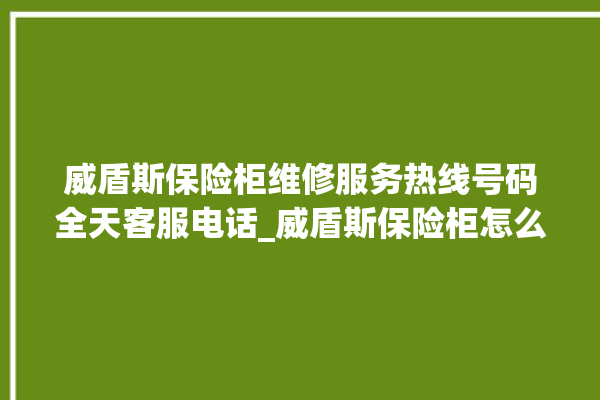 威盾斯保险柜维修服务热线号码全天客服电话_威盾斯保险柜怎么开锁没电了 。保险柜