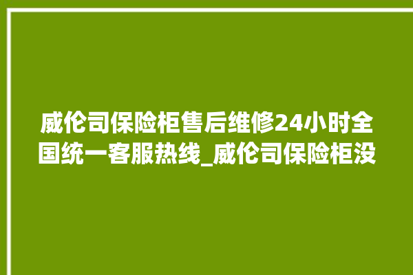 威伦司保险柜售后维修24小时全国统一客服热线_威伦司保险柜没电打不开了怎么办 。保险柜