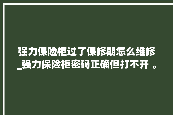 强力保险柜过了保修期怎么维修_强力保险柜密码正确但打不开 。保险柜