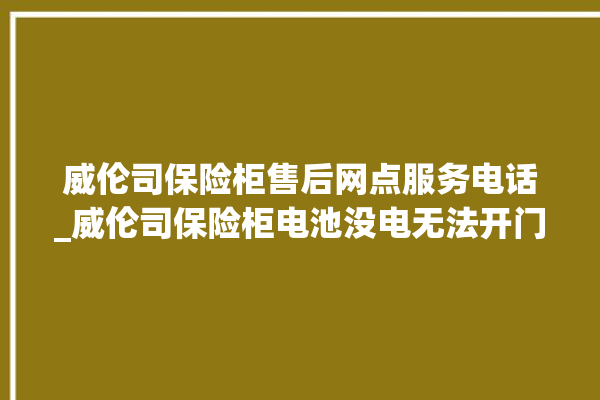 威伦司保险柜售后网点服务电话_威伦司保险柜电池没电无法开门怎么办 。保险柜