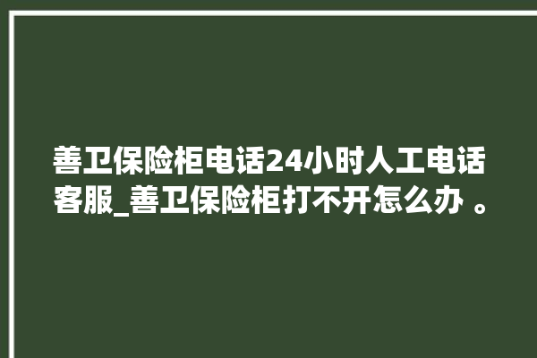 善卫保险柜电话24小时人工电话客服_善卫保险柜打不开怎么办 。保险柜