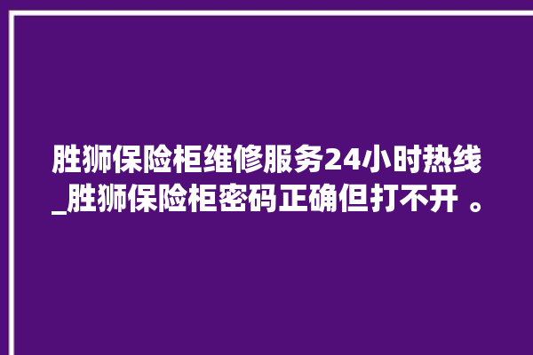 胜狮保险柜维修服务24小时热线_胜狮保险柜密码正确但打不开 。保险柜