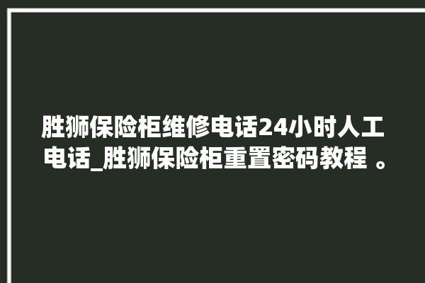 胜狮保险柜维修电话24小时人工电话_胜狮保险柜重置密码教程 。保险柜