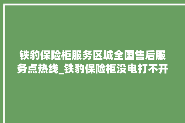 铁豹保险柜服务区城全国售后服务点热线_铁豹保险柜没电打不开了怎么办 。保险柜