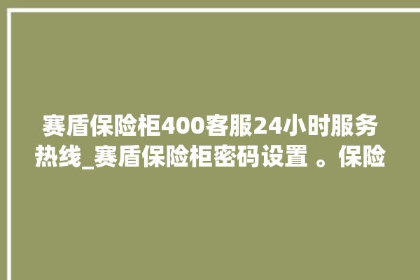 赛盾保险柜400客服24小时服务热线_赛盾保险柜密码设置 。保险柜