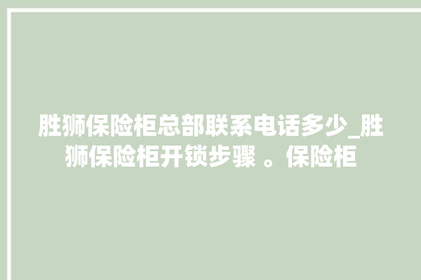 胜狮保险柜总部联系电话多少_胜狮保险柜开锁步骤 。保险柜