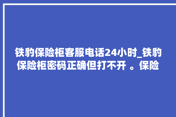 铁豹保险柜客服电话24小时_铁豹保险柜密码正确但打不开 。保险柜