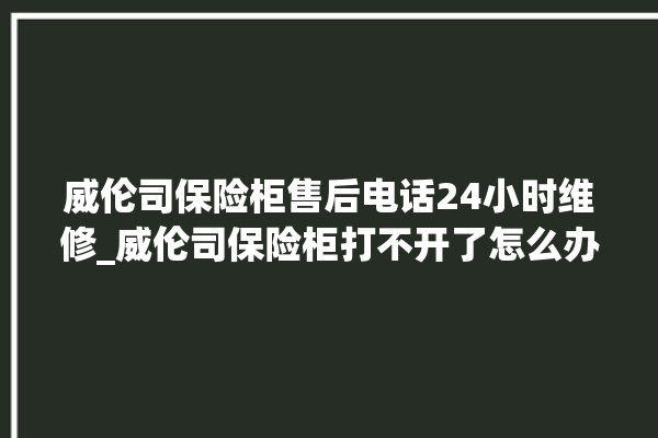 威伦司保险柜售后电话24小时维修_威伦司保险柜打不开了怎么办 。保险柜