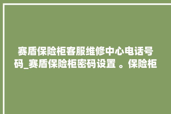 赛盾保险柜客服维修中心电话号码_赛盾保险柜密码设置 。保险柜