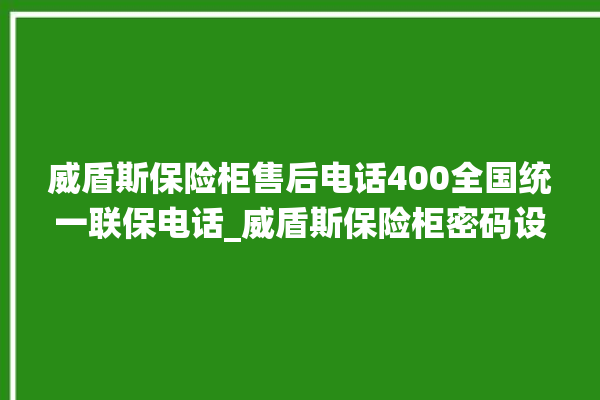 威盾斯保险柜售后电话400全国统一联保电话_威盾斯保险柜密码设置 。保险柜