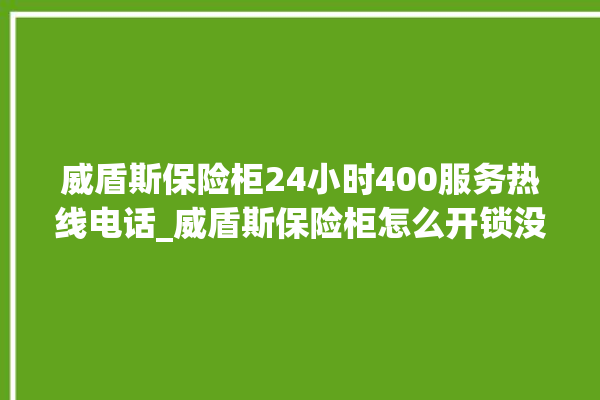 威盾斯保险柜24小时400服务热线电话_威盾斯保险柜怎么开锁没电了 。保险柜