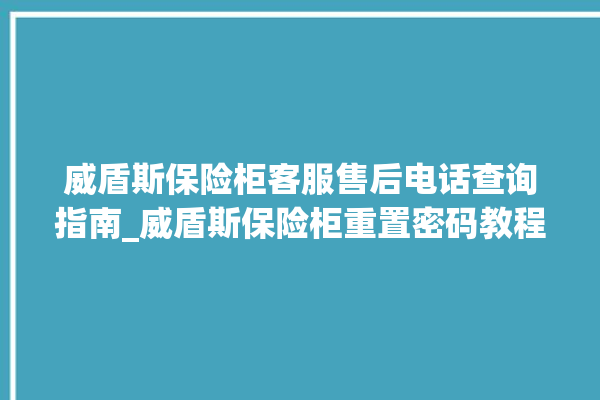 威盾斯保险柜客服售后电话查询指南_威盾斯保险柜重置密码教程 。保险柜