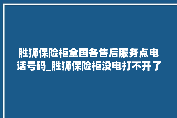 胜狮保险柜全国各售后服务点电话号码_胜狮保险柜没电打不开了怎么办 。保险柜