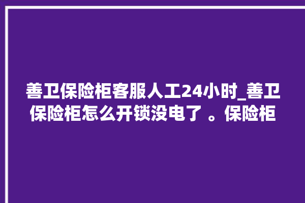 善卫保险柜客服人工24小时_善卫保险柜怎么开锁没电了 。保险柜