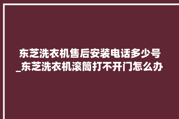 东芝洗衣机售后安装电话多少号_东芝洗衣机滚筒打不开门怎么办 。东芝