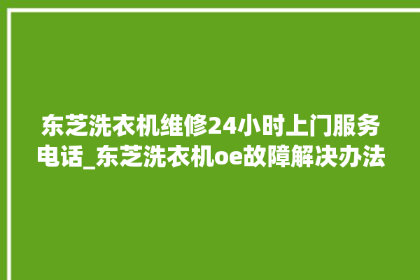 东芝洗衣机维修24小时上门服务电话_东芝洗衣机oe故障解决办法 。东芝