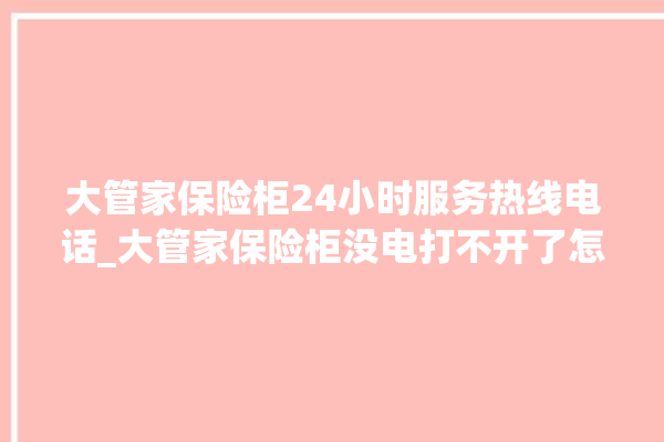 大管家保险柜24小时服务热线电话_大管家保险柜没电打不开了怎么办 。保险柜