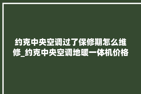 约克中央空调过了保修期怎么维修_约克中央空调地暖一体机价格 。约克