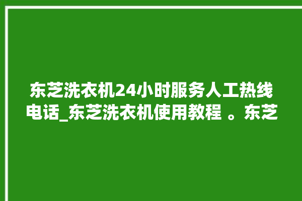 东芝洗衣机24小时服务人工热线电话_东芝洗衣机使用教程 。东芝